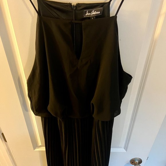 Sam Edelman Pleated Midi Dress - Black - Size L {NWT} - Picture 5 of 7
